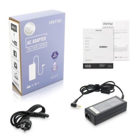 Zasilacz sieciowy Mitsu 19.5V 4.62A (4.0x1.7) 90W do notebooka Dell