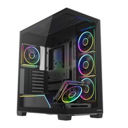 Obudowa Modecom Volcano Stellar Plus ARGB MIDI 5F, czarna