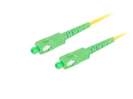 Patchcord światłowodowy Lanberg SM SC/APC-SC/APC SIMPLEX 3.0MM LSZH G657A1 1M żółty