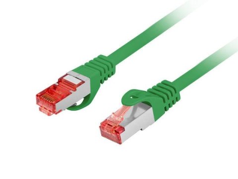 Patchcord Lanberg S/FTP kat.6 0,25m LSZH CU fluke passed zielony