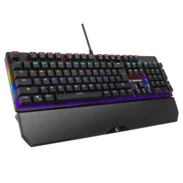 Klawiatura przewodowa Rampage KB-R86 gamingowa mechaniczna UMBRA Blue Switch czarna