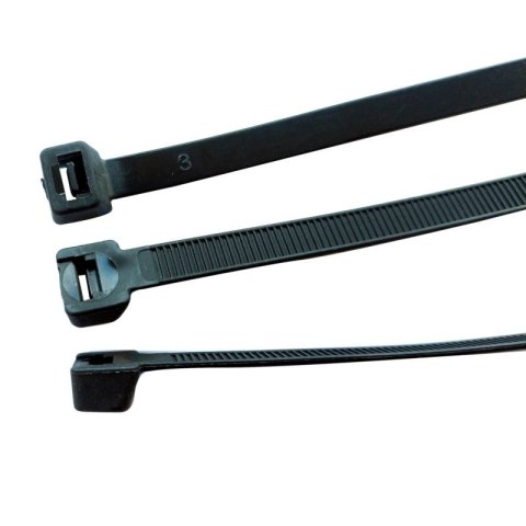 Opaski zaciskowe kablowe nylon czarne 530x7.6 mm 20 sztuk