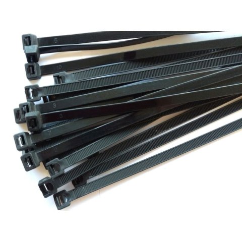 Opaski zaciskowe kablowe nylon czarne 530x7.6 mm 20 sztuk