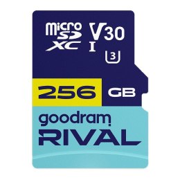 Karta pamięci microSDXC GOODRAM Rival 256GB UHS-I U3 V30 C10 + adapter