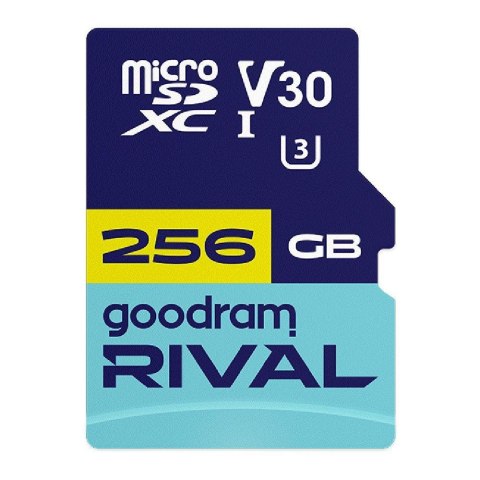 Karta pamięci microSDXC GOODRAM Rival 256GB UHS-I U3 V30 C10 + adapter